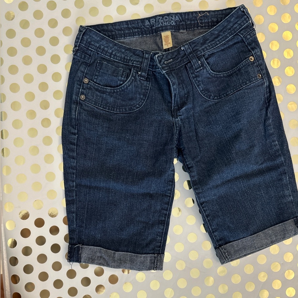 Arizona Jean Company Blue Jean Shorts Knee-Length